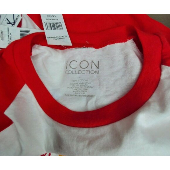 Unisex 1/4 Sleeve Louisiana Icon Collection White Red Caesars Ent Shirt 0007490 - Picture 10 of 11